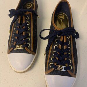 MICHAEL KORS "KRISTY" DENIM SNEAKERS